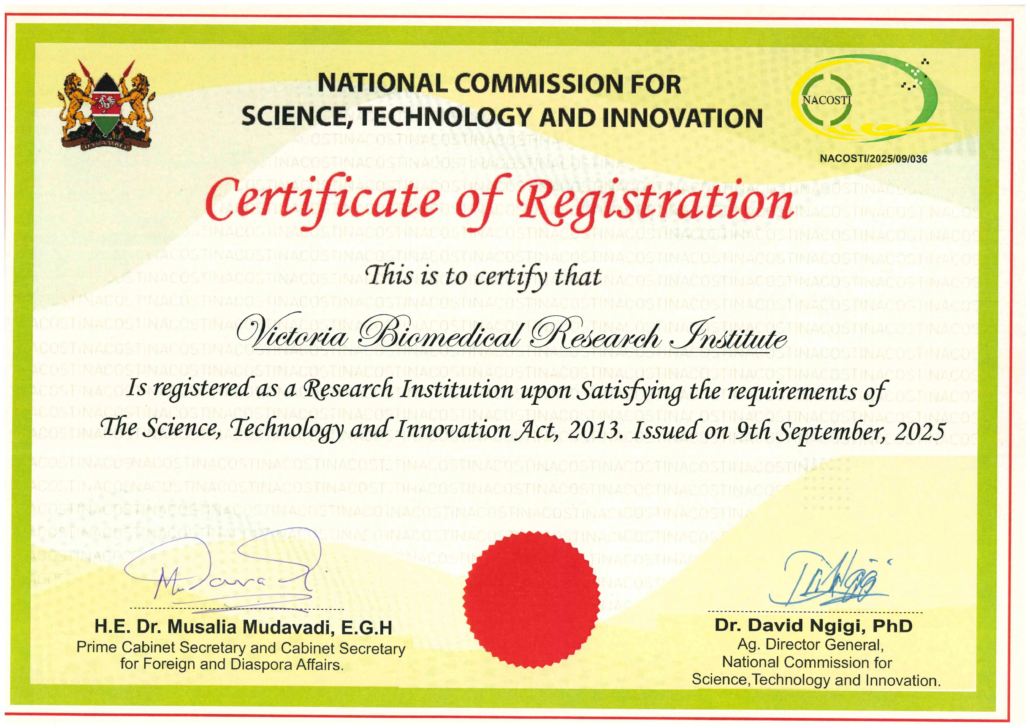 VIBRI Attains Official NACOSTI Registration